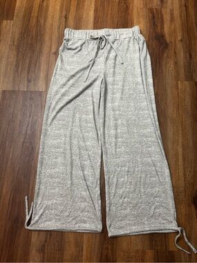 World Market Light Gray Wide Leg pajama bottoms S/M